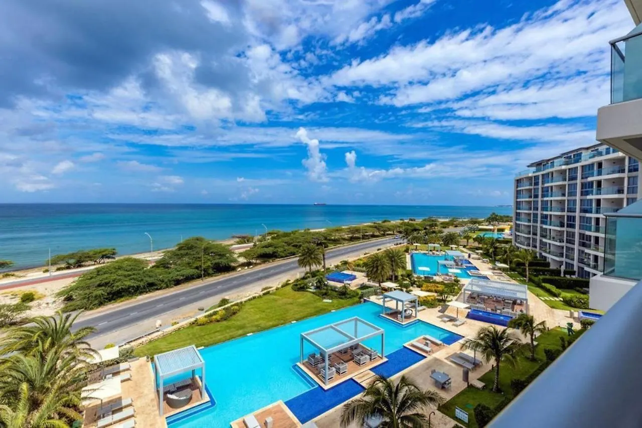 Aparthotel Breath Taking Beach Front Views Condo Eagle Beach Palm Beach